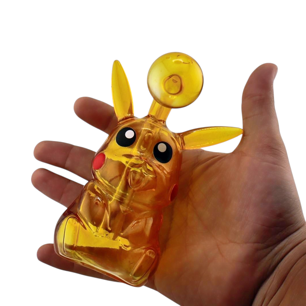 Pikaqu Thick Pyrex Glass Oil Burner Bubbler-Yellow