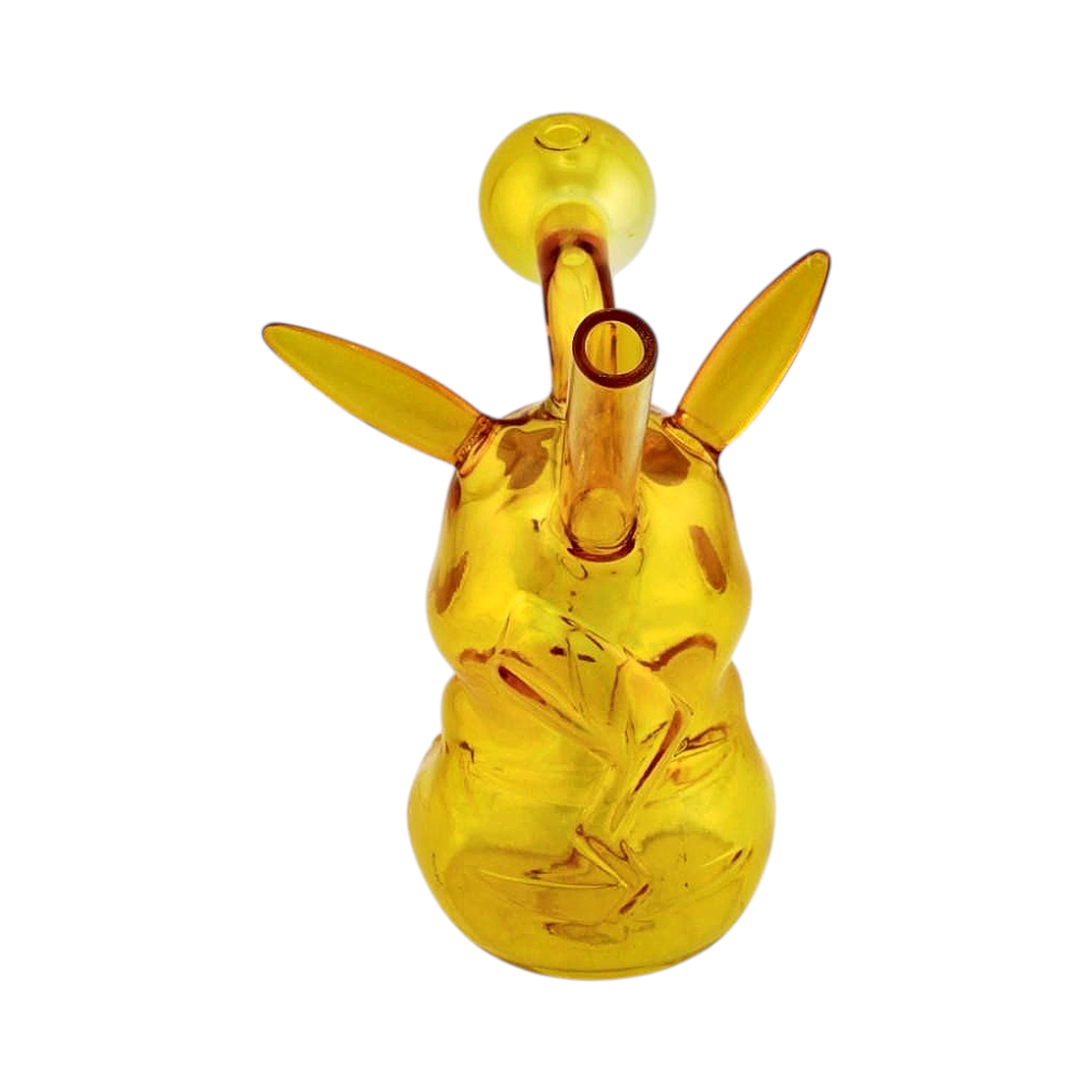 Pikaqu Thick Pyrex Glass Oil Burner Bubbler-Yellow
