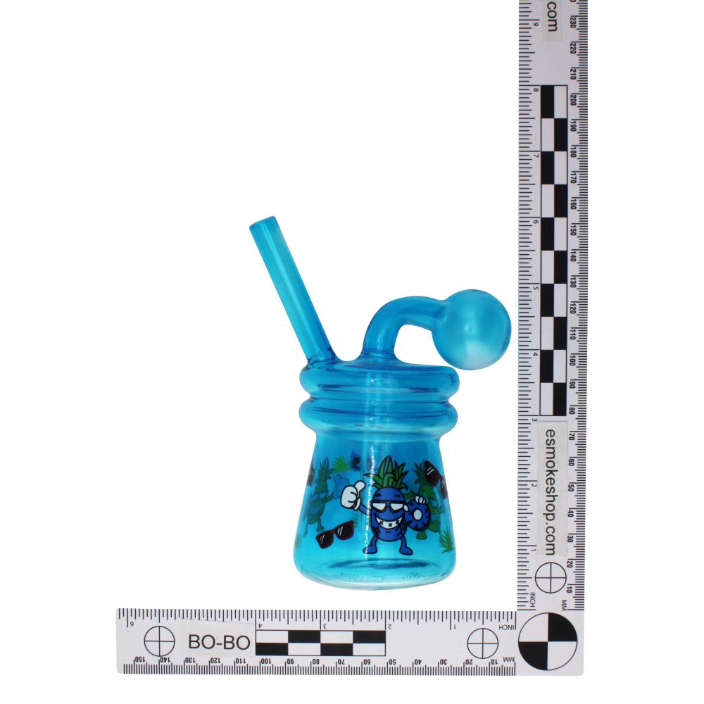 Pindonate Oil Burner Bubbler-Blue