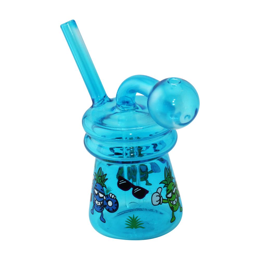 Pindonate Oil Burner Bubbler-Blue