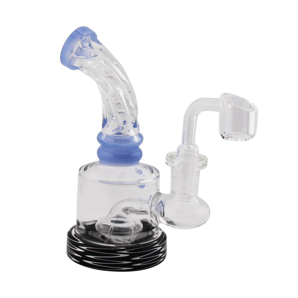 Polar Bend Glass Hand Pipe-Blue