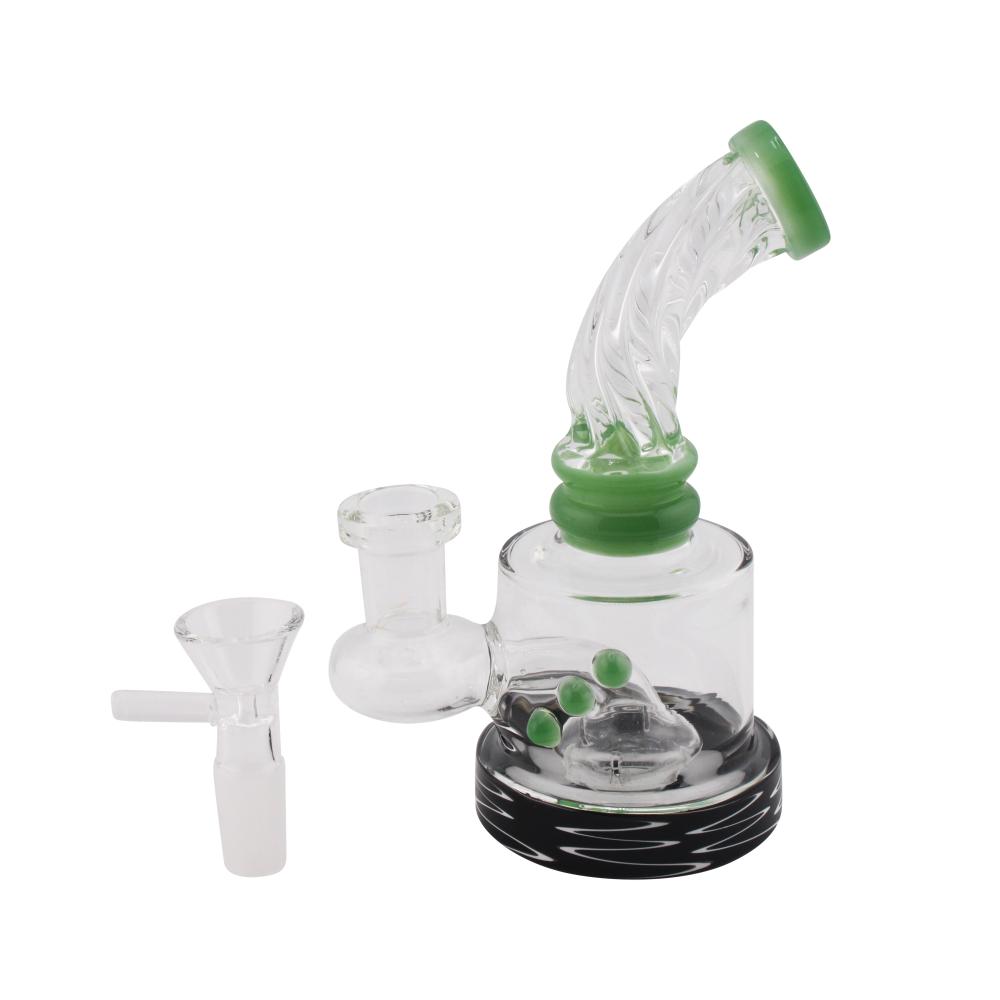 Polar Bend Glass Hand Pipe-Green