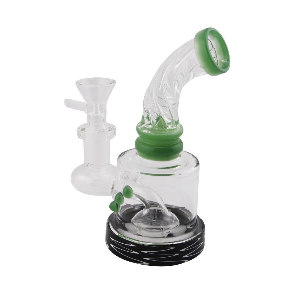 Polar Bend Glass Hand Pipe-Green