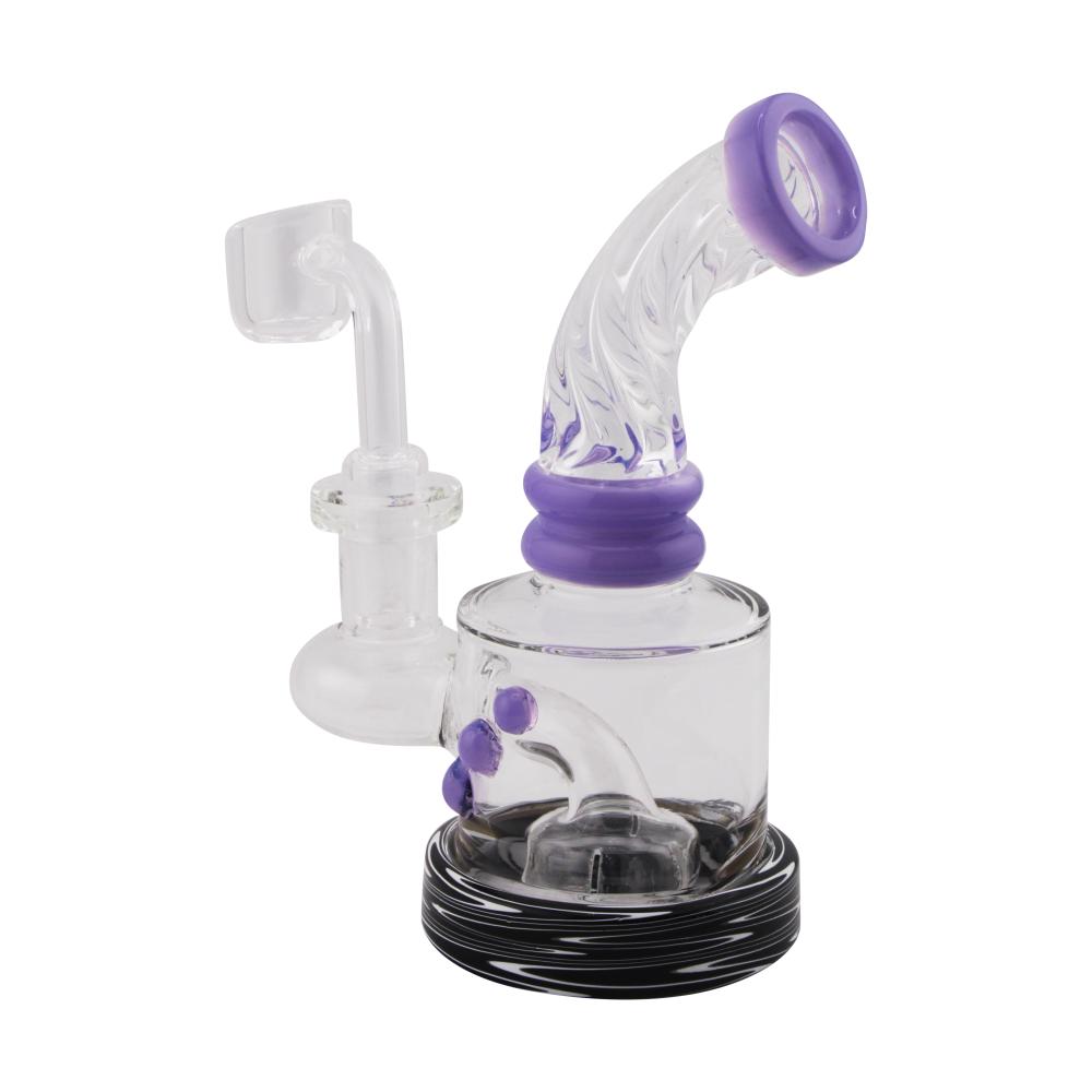 Polar Bend Glass Hand Pipe-Purple