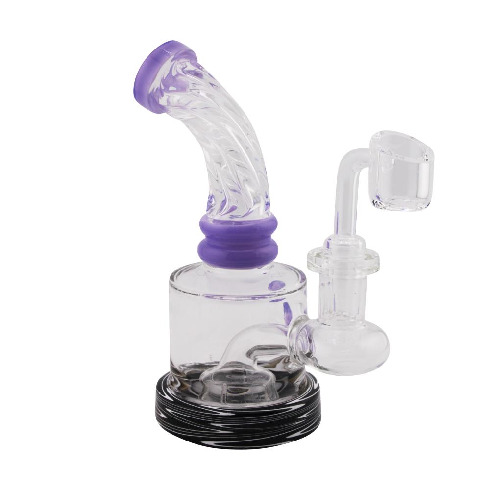 Polar Bend Glass Hand Pipe-Purple