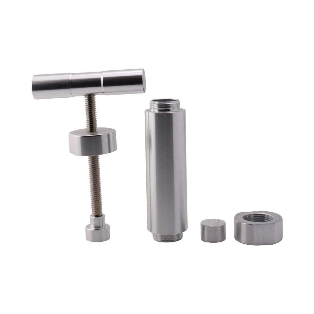 Press Pollen T Shape Big Heavy Duty Durable Metal Cylinder-Silver