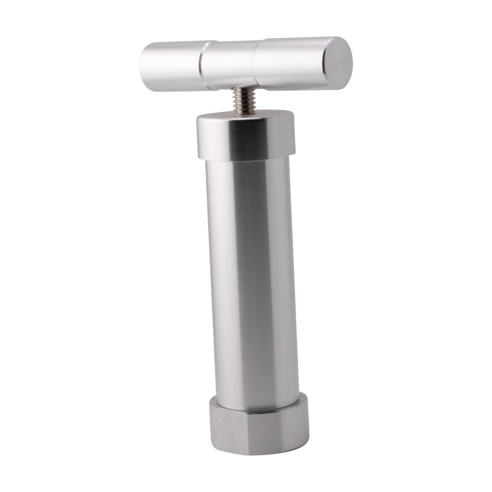 Press Pollen T Shape Big Heavy Duty Durable Metal Cylinder-Silver