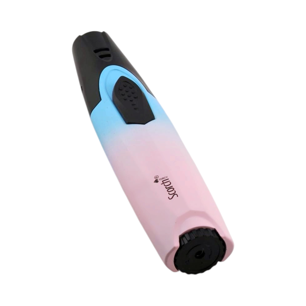 Rainbow Scorch Single Flame Torch Lighter-Pink and Blue