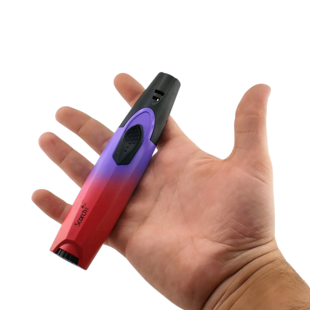 Rainbow Scorch Single Flame Torch Lighter-Purple