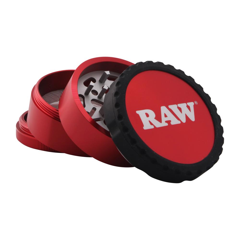 RAW Life Modular Grinder Aluminum-4 Piece-Red
