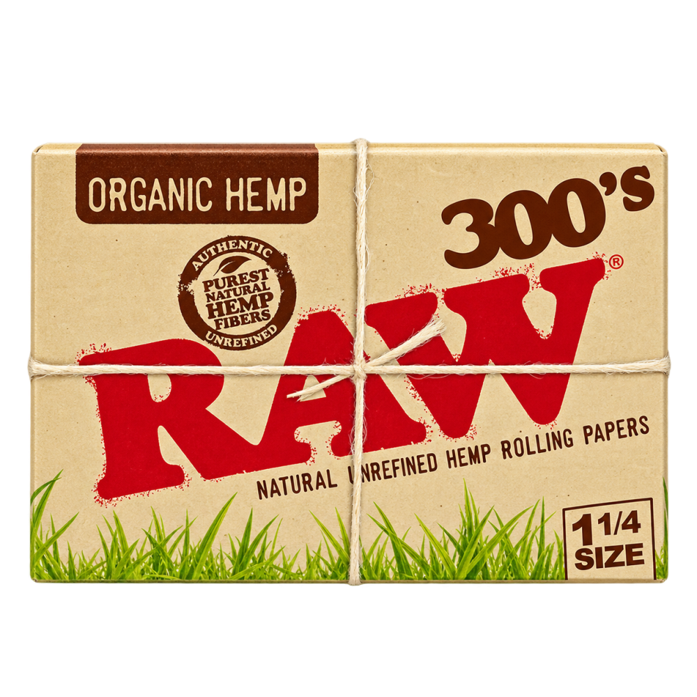 Raw Organic Hemp 300's Rolling Papers 1 1/4