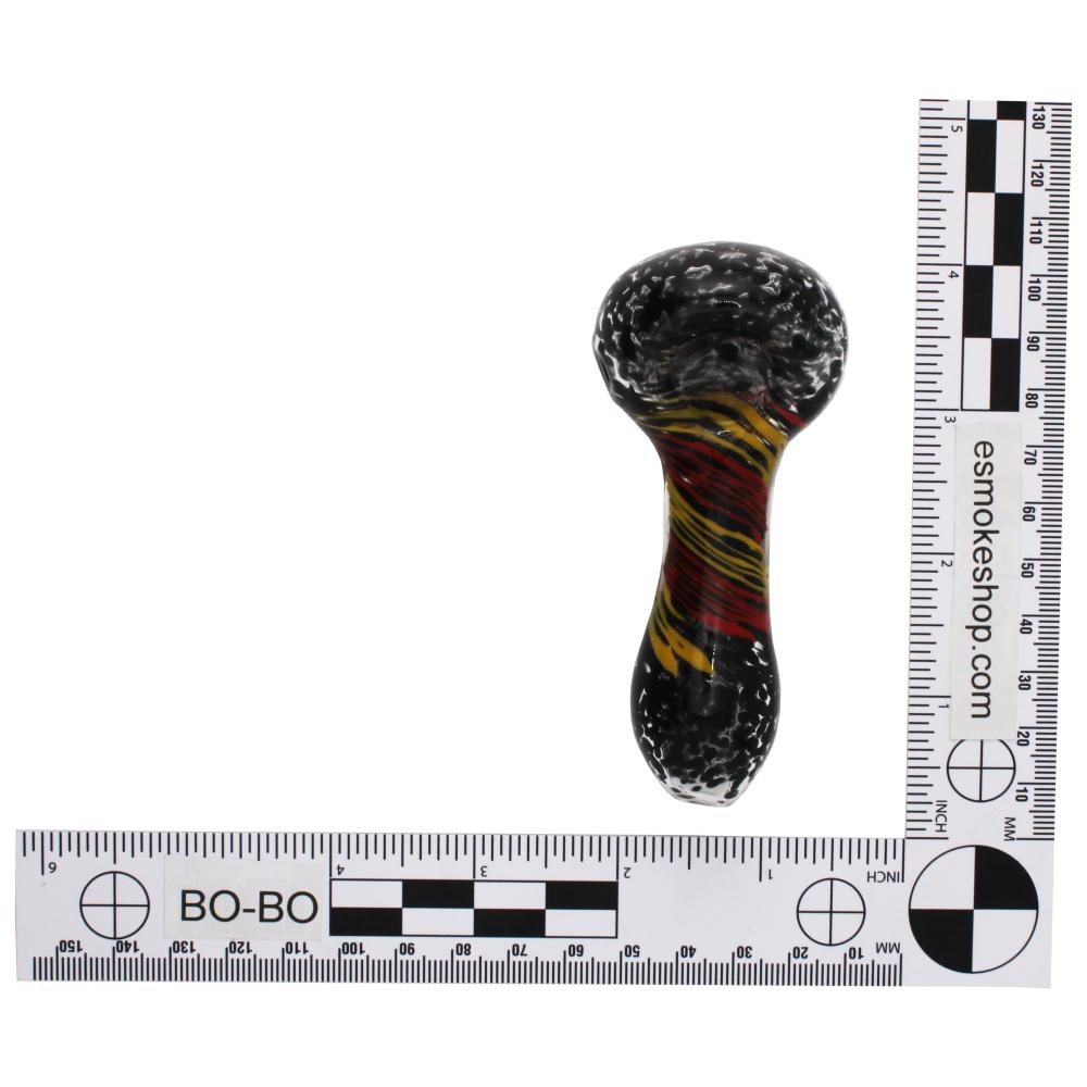 Rebel Glass Hand Pipe-Black