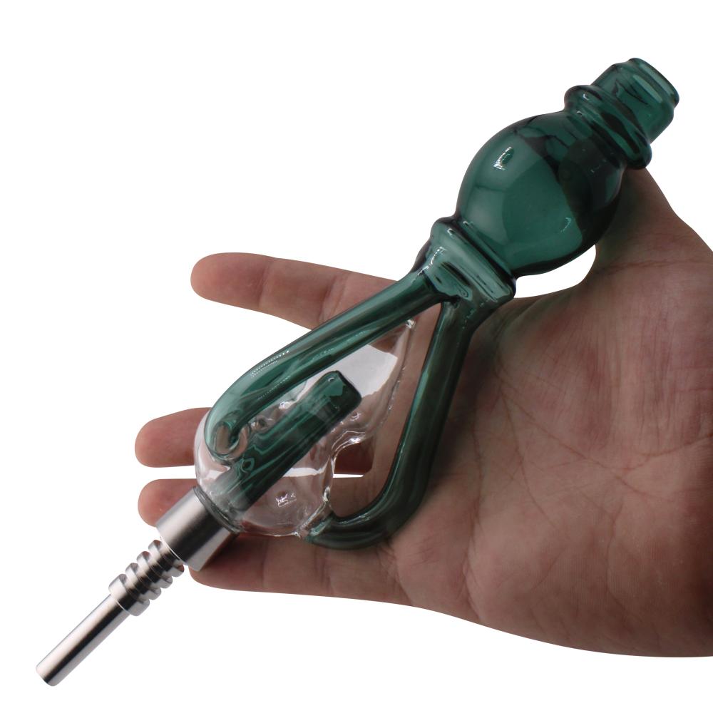 Recycler Glass Nectar Collector Set-Dark Green