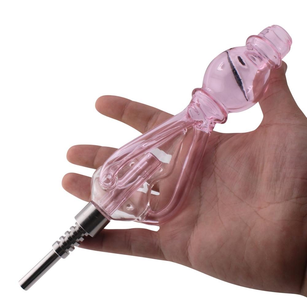 Recycler Glass Nectar Collector Set-Pink