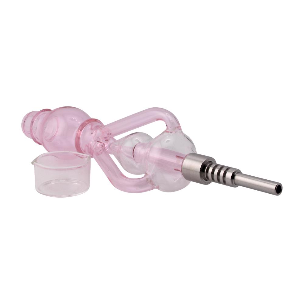 Recycler Glass Nectar Collector Set-Pink
