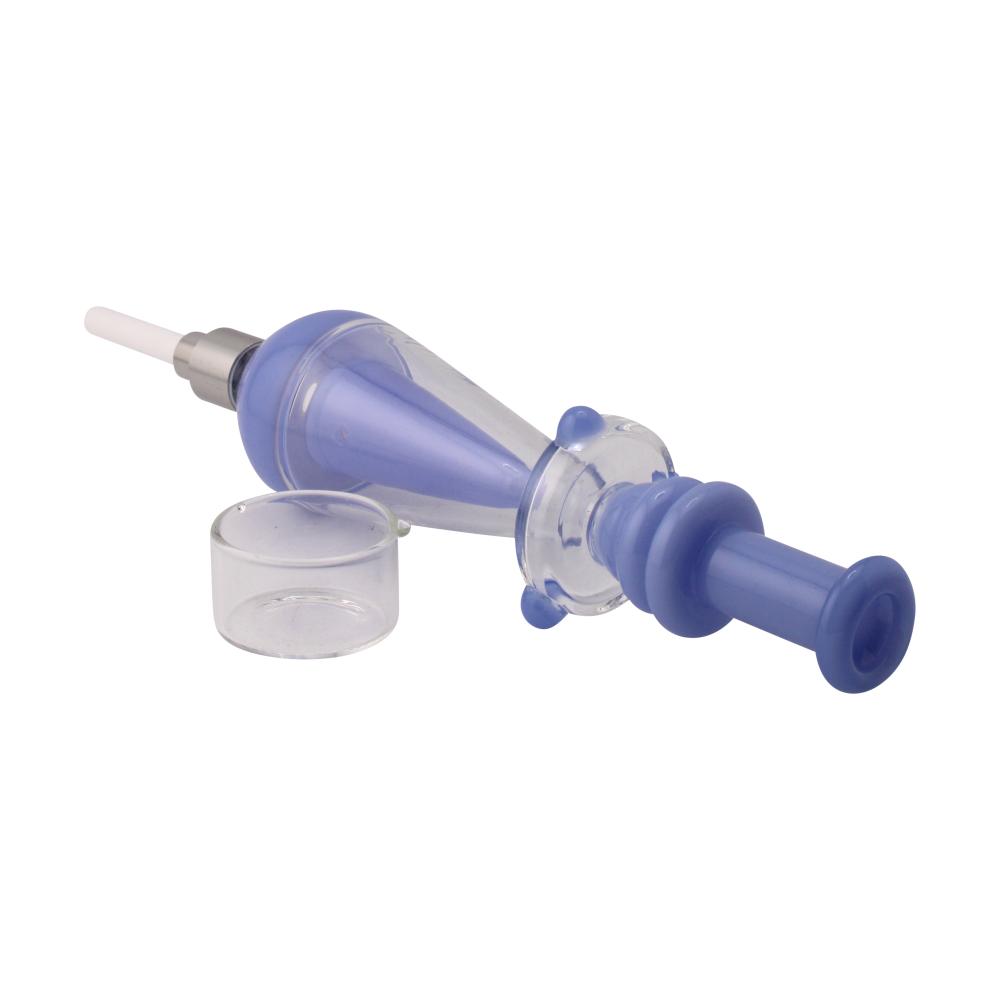 Recycler Medium Glass Nectar Collector Set-Blue