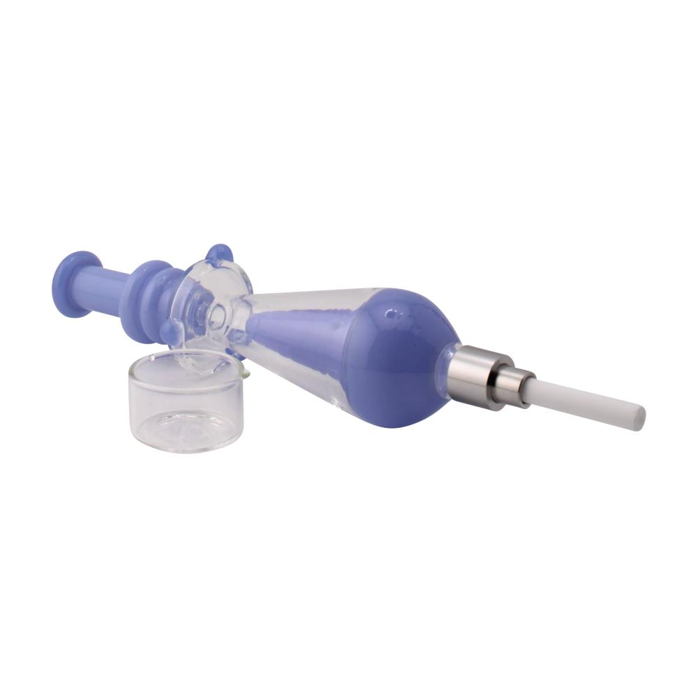 Recycler Medium Glass Nectar Collector Set-Blue