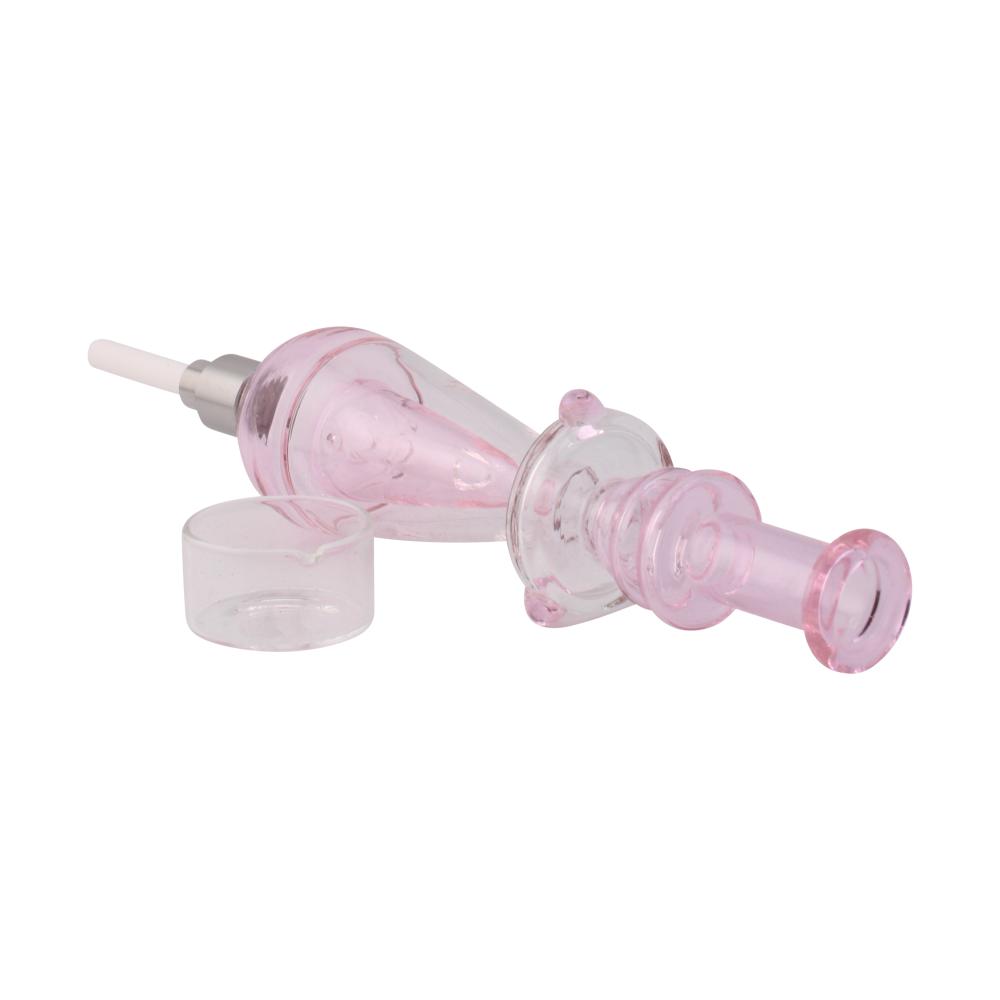 Recycler Medium Glass Nectar Collector Set-Pink