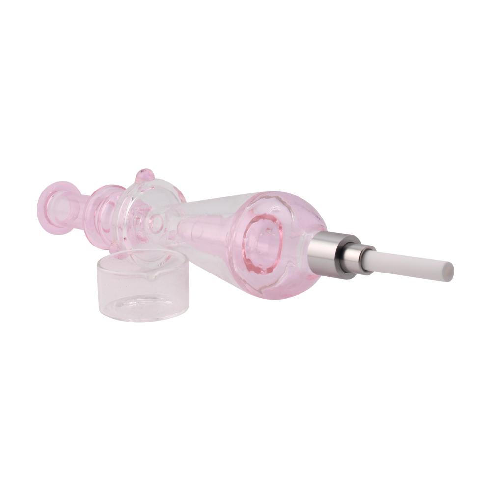 Recycler Medium Glass Nectar Collector Set-Pink