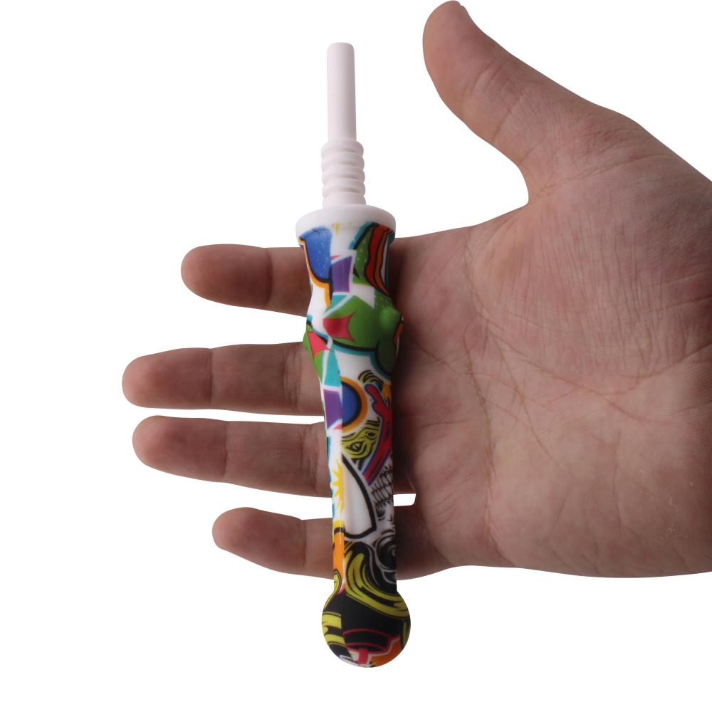 Regular Silicone Nectar Collector-White Mix