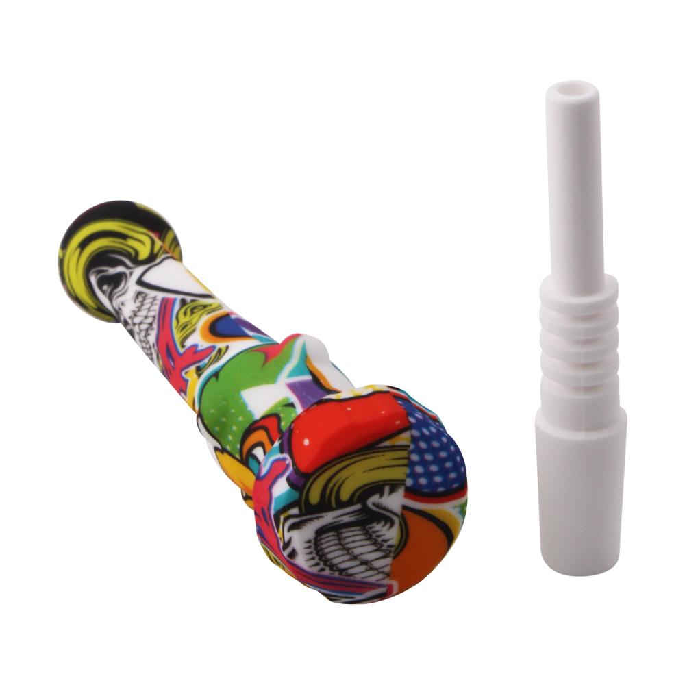 Regular Silicone Nectar Collector-White Mix