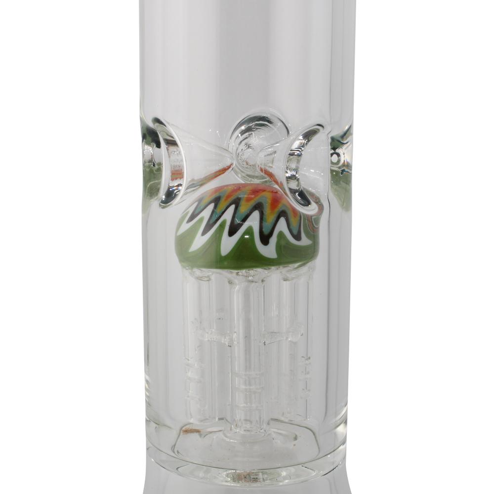 Rim Beaker Water Pipe with Tree Perc-Green