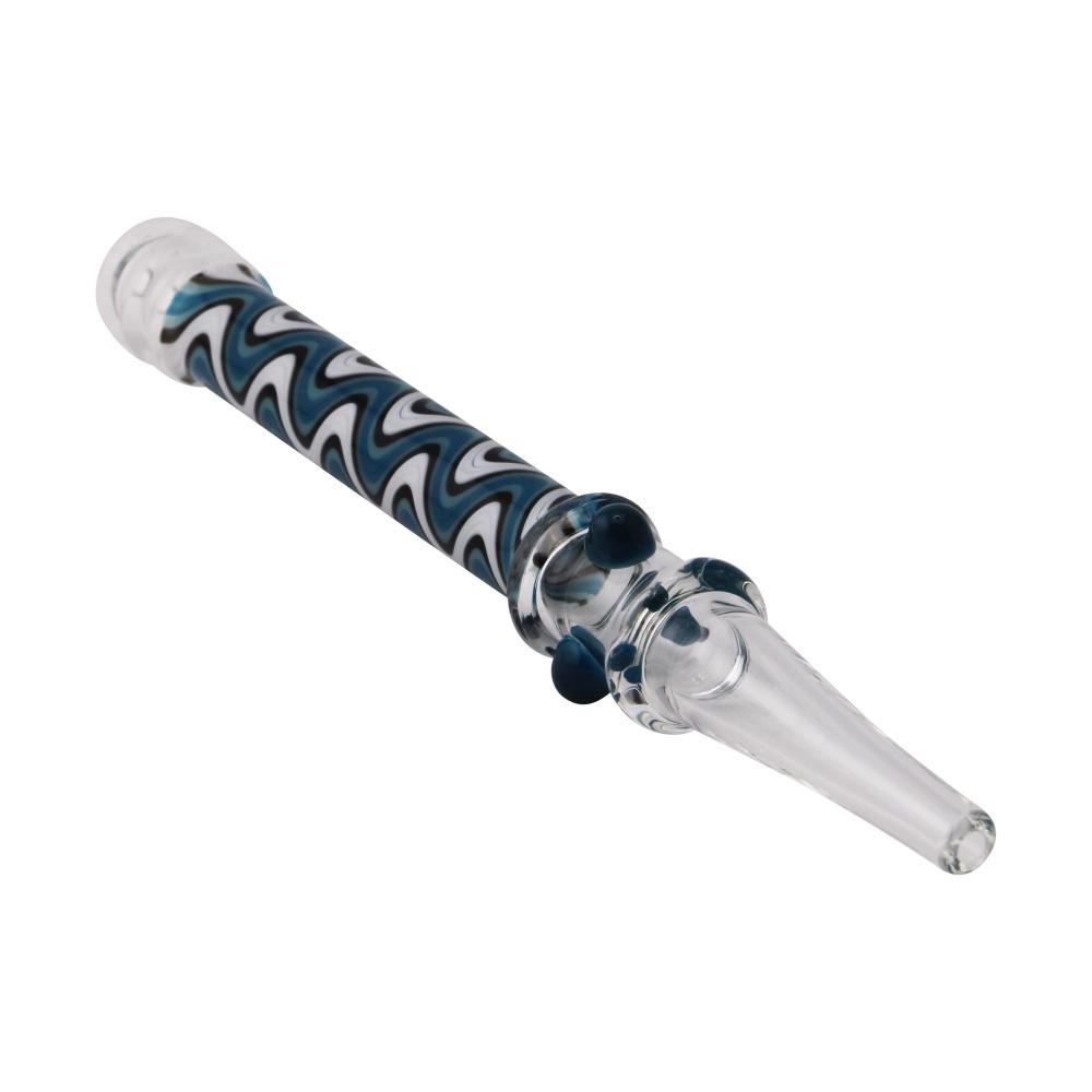 Ripple Glass Nectar Collector-Blue