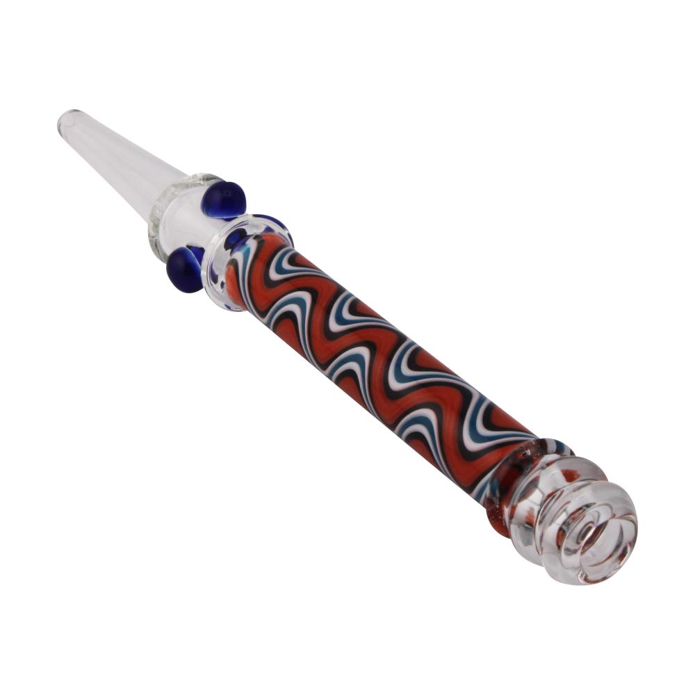 Ripple Glass Nectar Collector-Orange Mix