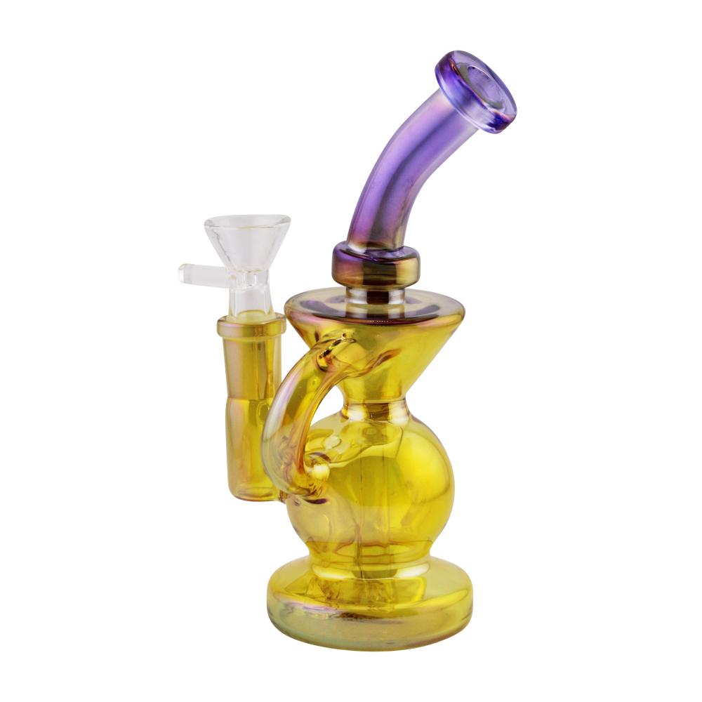 Riviera Collection Glass Water Pipe-Yellow