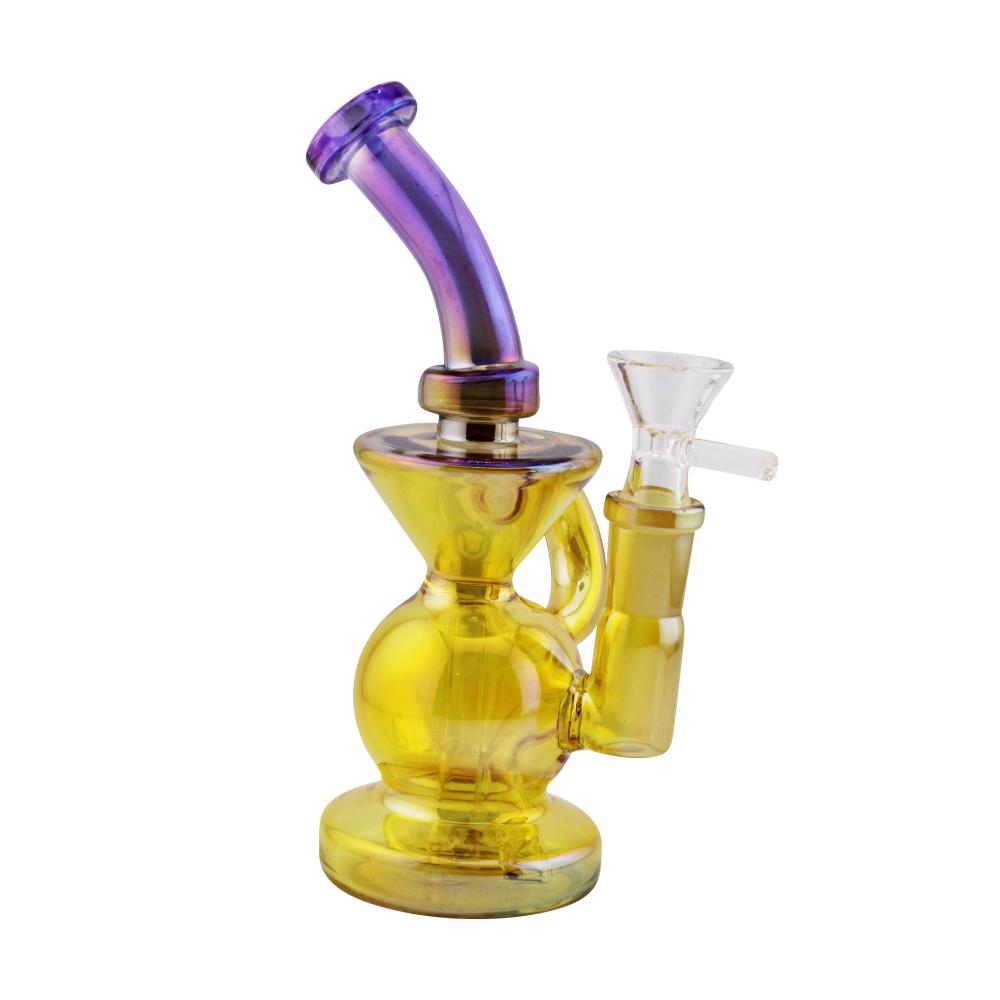 Riviera Collection Glass Water Pipe-Yellow