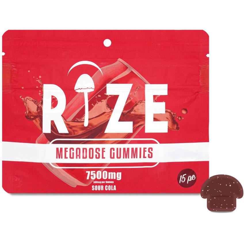 RIZE Megadose Gummies 7500mg 15pc-Sour Cola