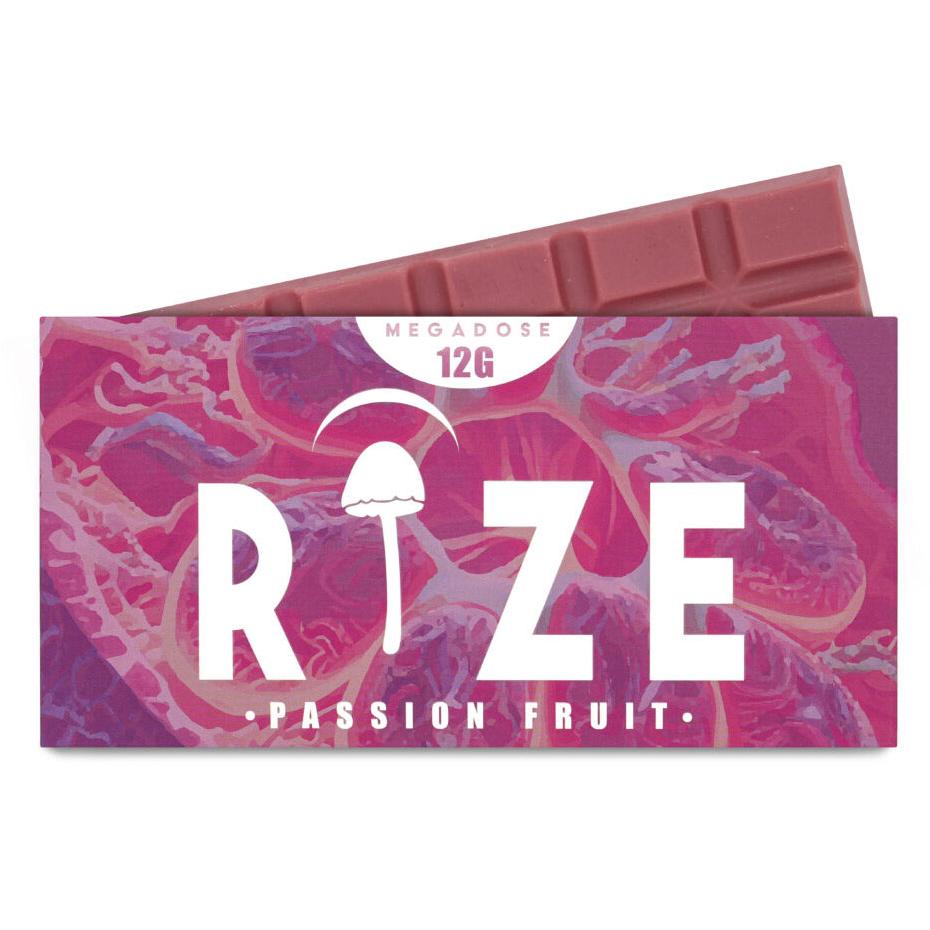 RIZE Mushroom Chocolate Bar 12g-Passion Fruit
