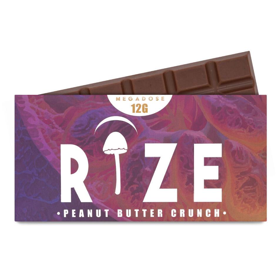 RIZE Mushroom Chocolate Bar 12g-Peanut Butter Crunch