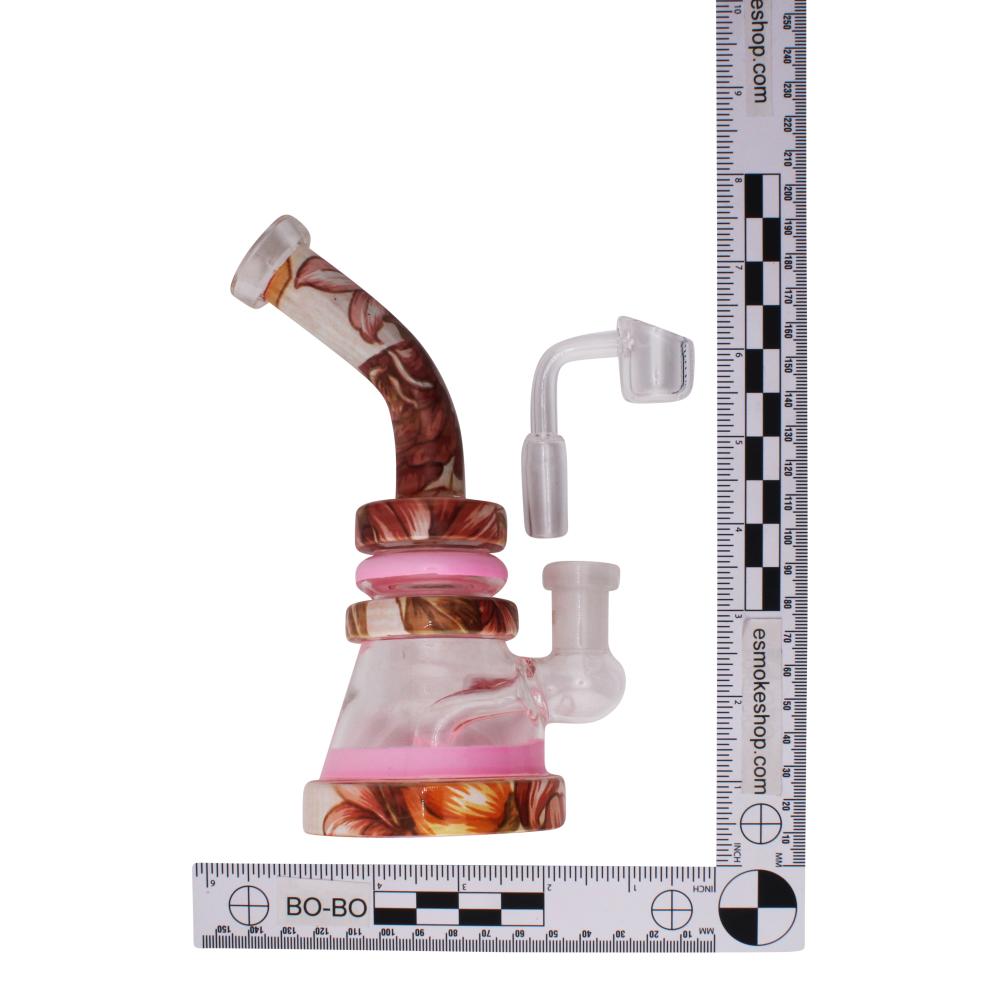 Rose Bloom Mini Water Pipe-Pink