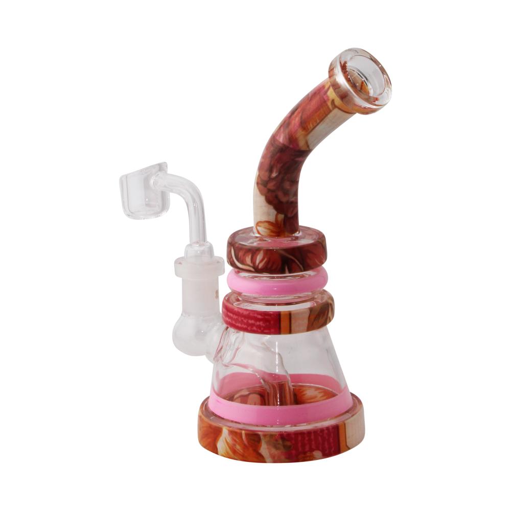 Rose Bloom Mini Water Pipe-Pink