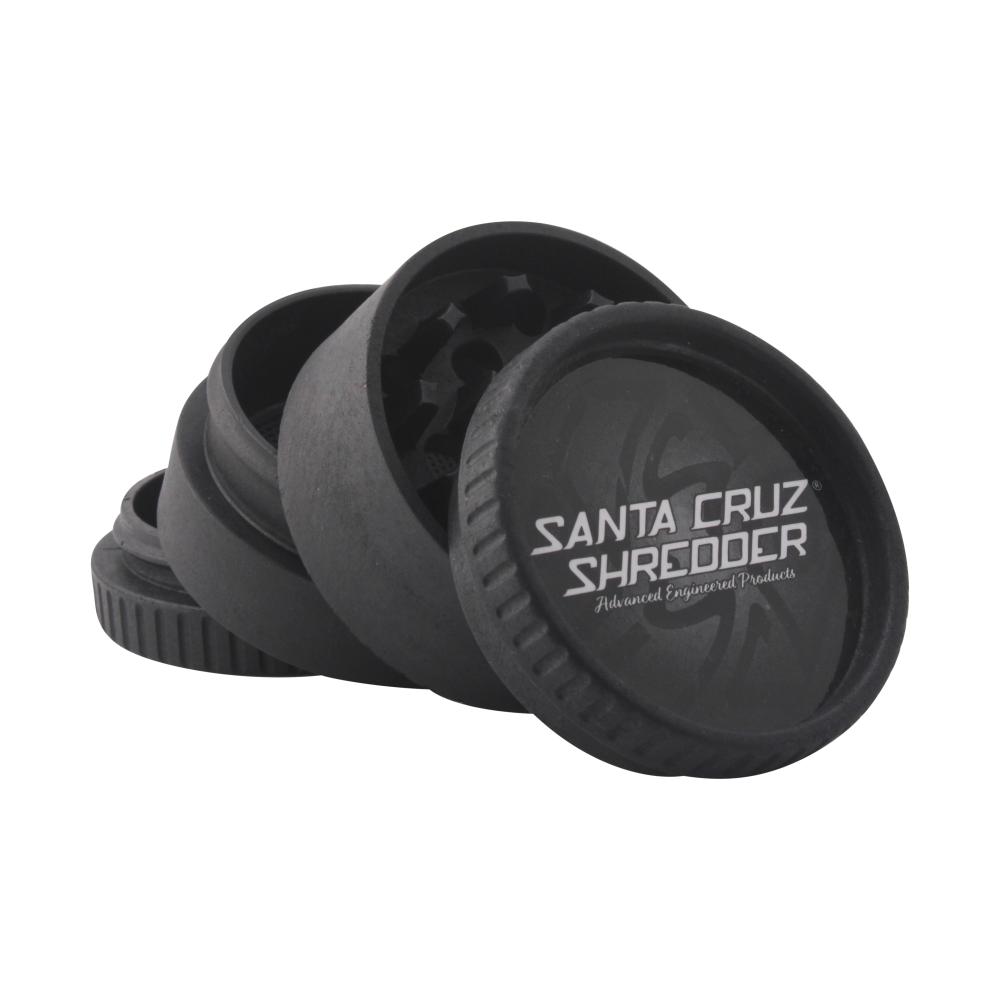 Santa Cruz Shredder Medium Plastic Grinder-4 Piece-Black