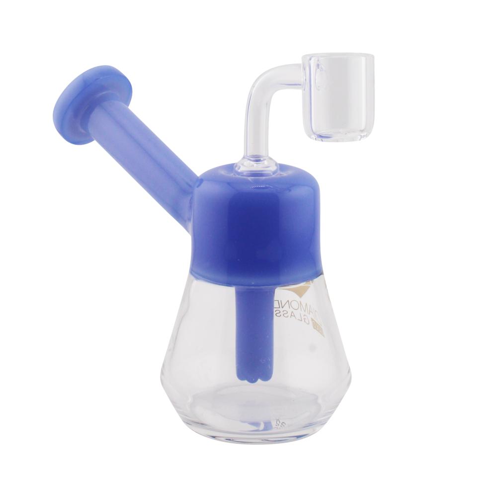 Sapphire Diamond Gold Glass Dab Rig-Blue