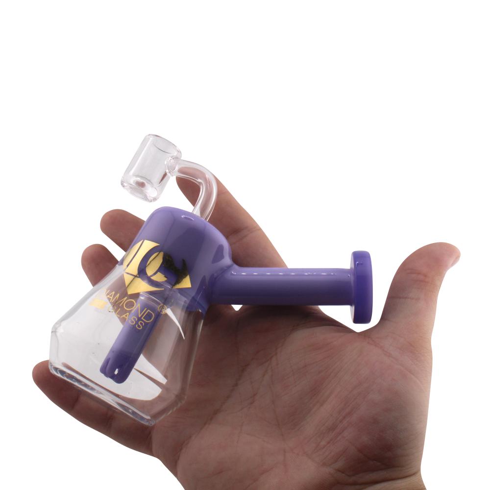 Sapphire Diamond Gold Glass Dab Rig-Purple