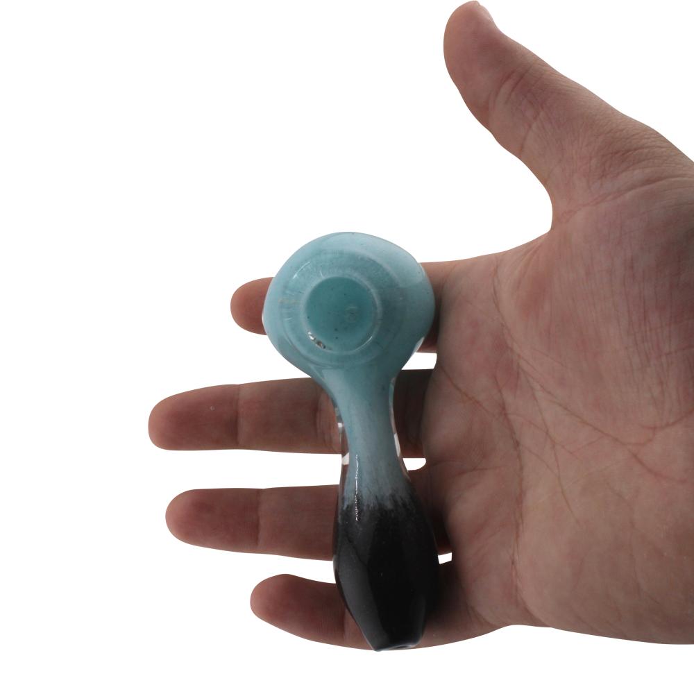 Scarlet Glass Hand Pipe-Black and Blue