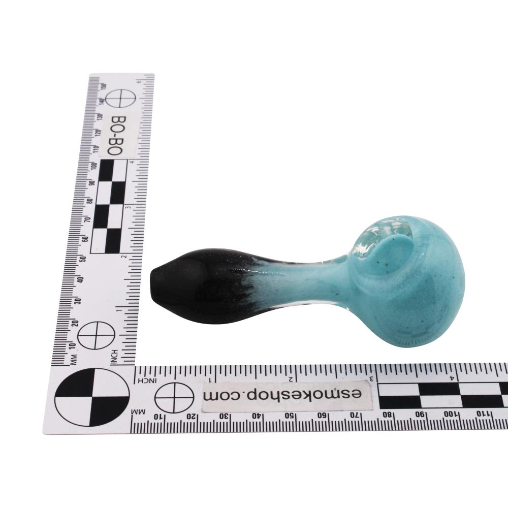 Scarlet Glass Hand Pipe-Black and Blue