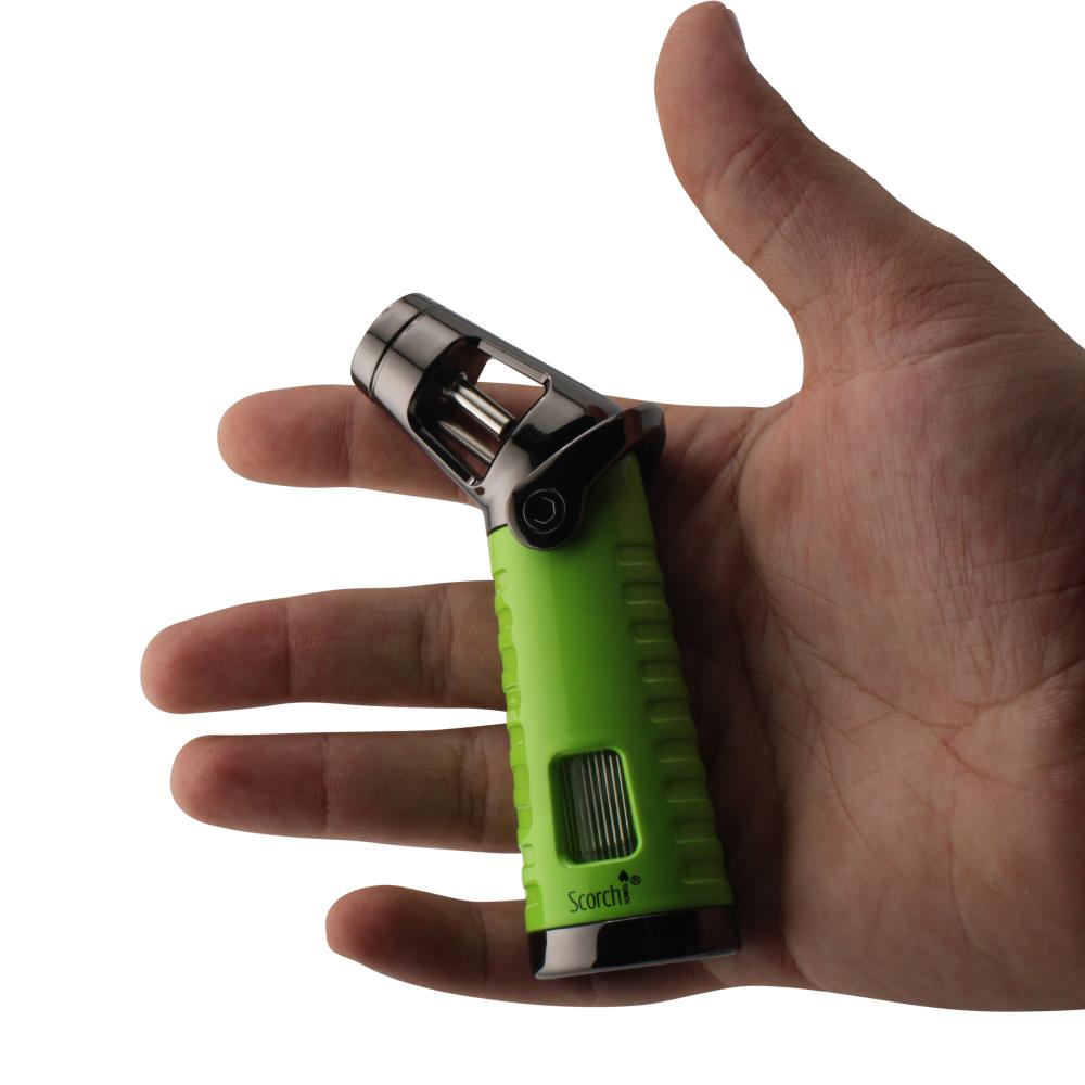 Scorch Aero Design Torch Lighter Single Flame-Green