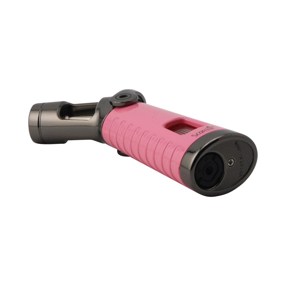 Scorch Aero Design Torch Lighter Single Flame-Pink