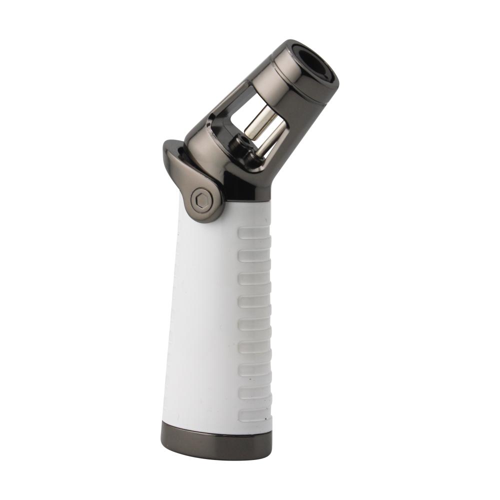 Scorch Aero Design Torch Lighter Single Flame-White
