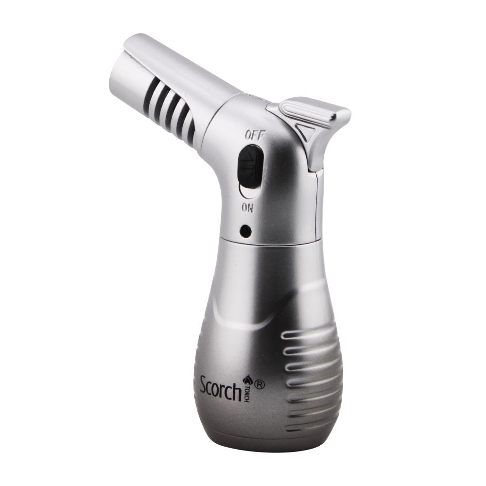 Scorch Airspace Single Flame Torch Lighter-Silver