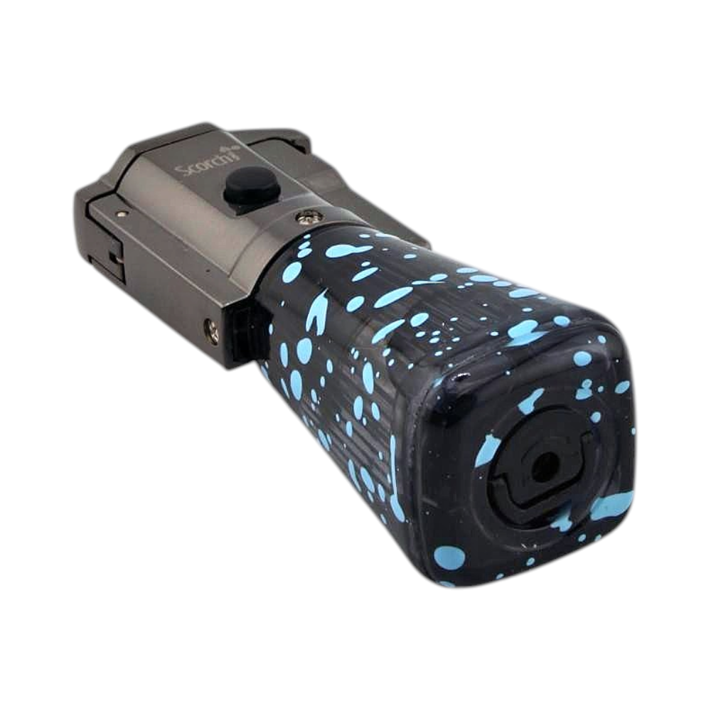 Scorch Art Cone Torch Lighter Single Flame-Transparent Blue