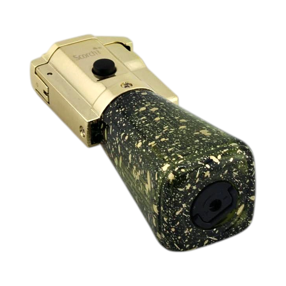 Scorch Art Cone Torch Lighter Single Flame-Transparent Gold