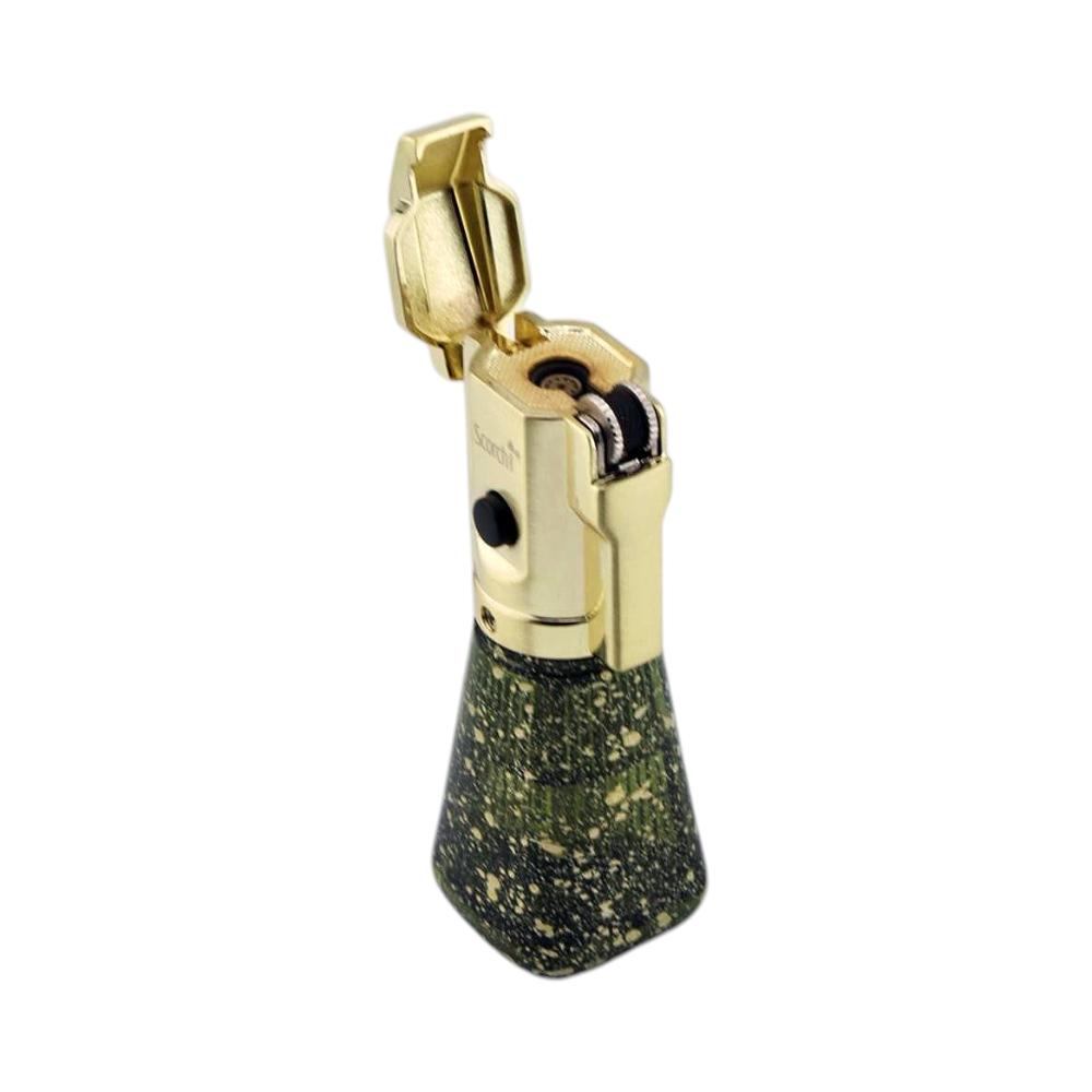 Scorch Art Cone Torch Lighter Single Flame-Transparent Gold