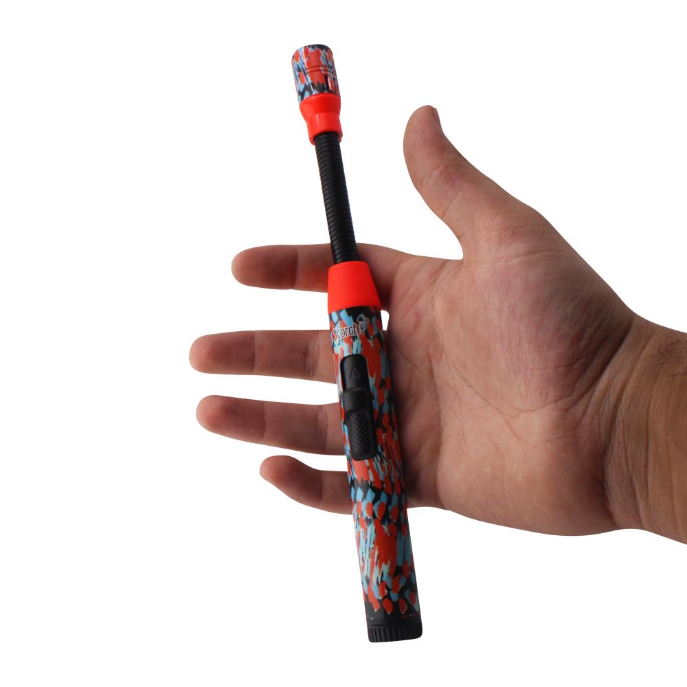 Scorch Art Flare Flexible Single Flame Torch Lighter-Red