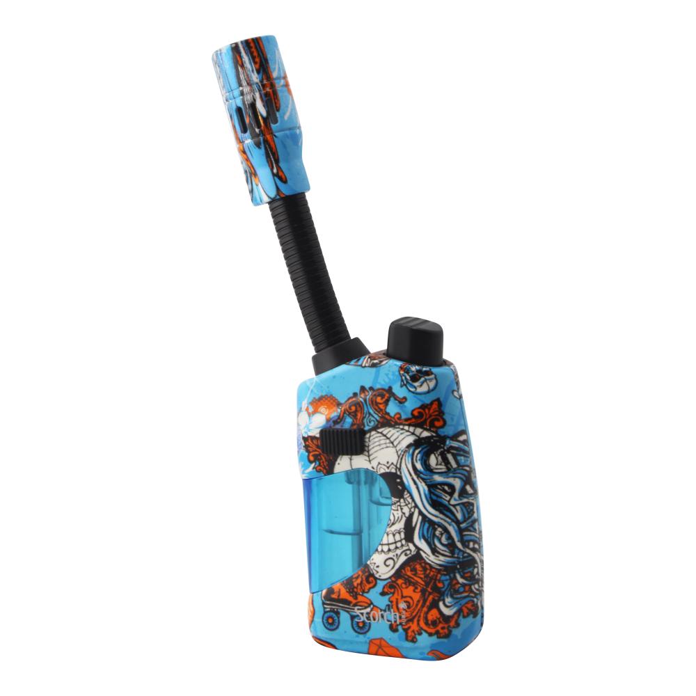 Scorch Assorted Flexible Single Flame Torch Lighter-Blue