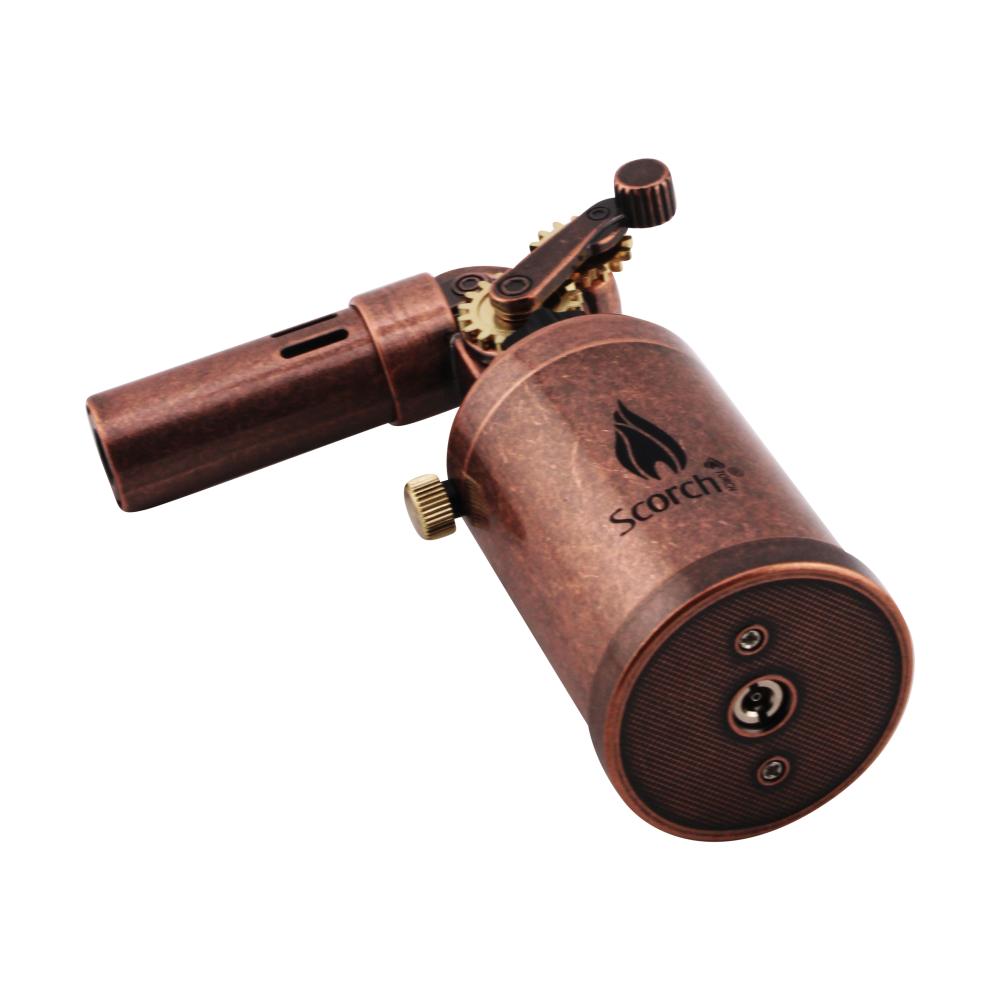Scorch Clock Design Torch Lighter Single Flame-Rose Gold